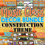 Music Decor BUNDLE - Construction Theme