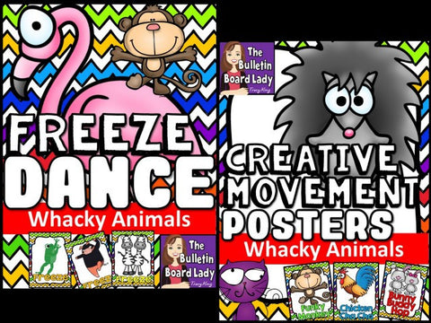 Whacky Animals Freeze Dance and Creative Movemen