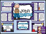 Composer of the Month John Williams -Bulletin Board and Writing Activities