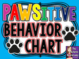 Behavior Chart Paw Prints Theme
