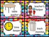 Classroom Jobs - Paw Print Theme