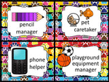 Classroom Jobs - Paw Print Theme