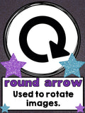 Cursor Cues Posters for Computer Lab Rock Star Theme