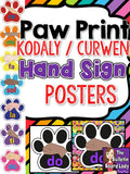 Music Symbol Posters - Paw Print Theme