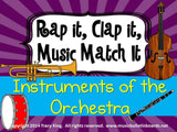 Rap It, Clap It, Music Match It: Instruments of the Orchestra Edition