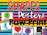 Shape Posters Paw Prints Theme