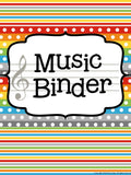 Music Teacher Binder – Construction Theme