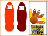 Treble Clef Turkey -Thanksgiving Bulletin Board for Music Class