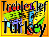 Treble Clef Turkey -Thanksgiving Bulletin Board for Music Class